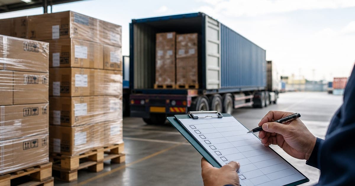 Freight basics at a warehouse dock